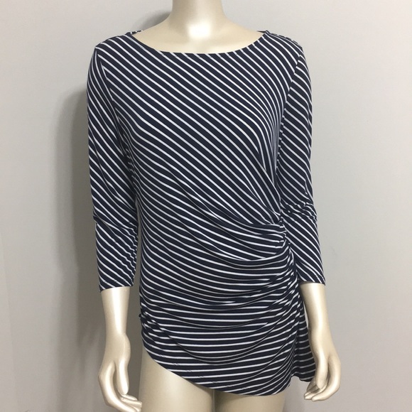 New York & Company Tops - New York & Company striped tunic blouse